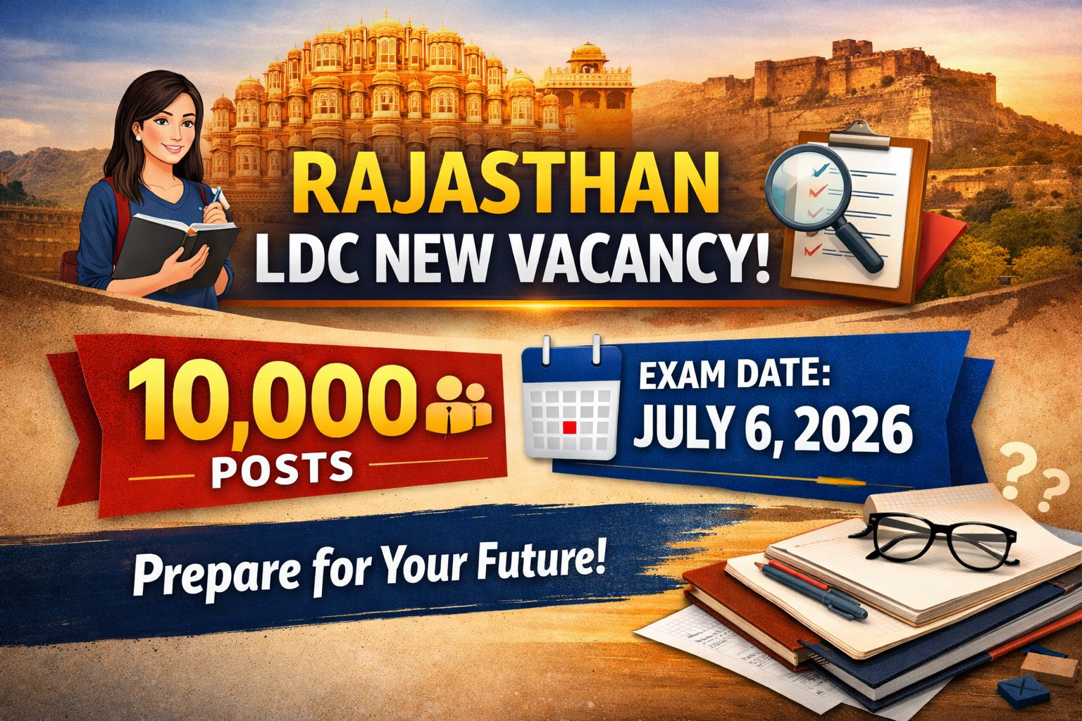 Rajasthan LDC 10000 Post Vacancy