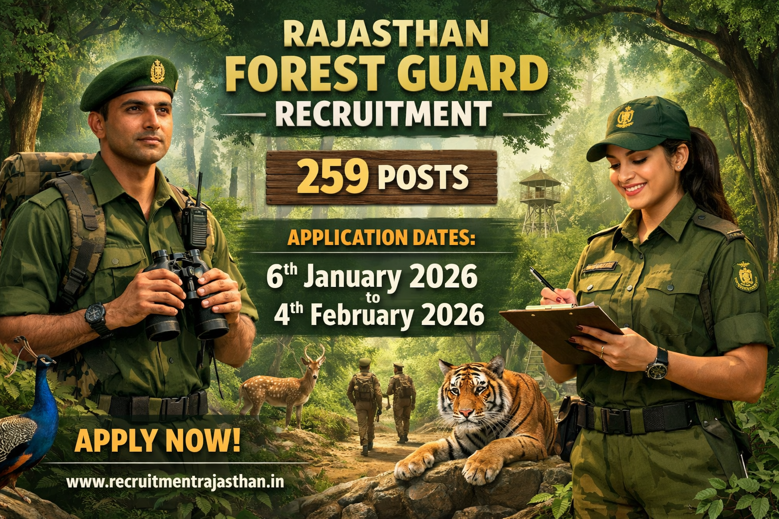 Rajasthan Forester New Vacancy
