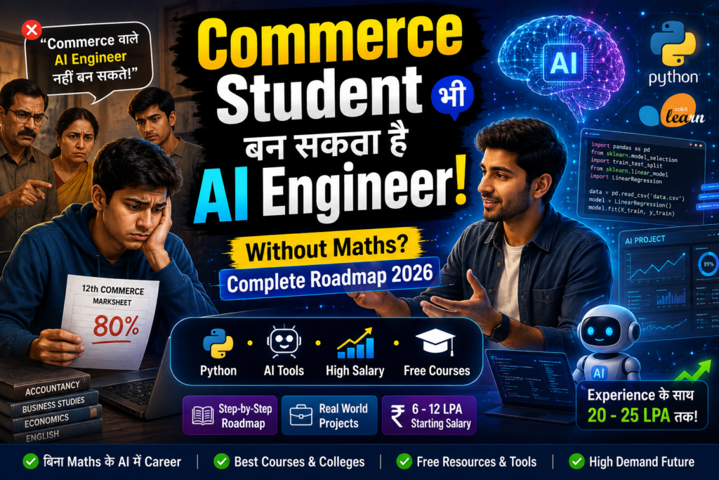 Commerce ke baad AI engineer